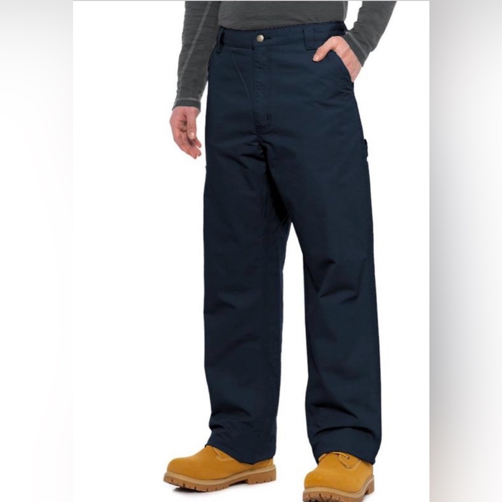 Carhartt Men's Dark Blue Cargo Pants Size 35x30